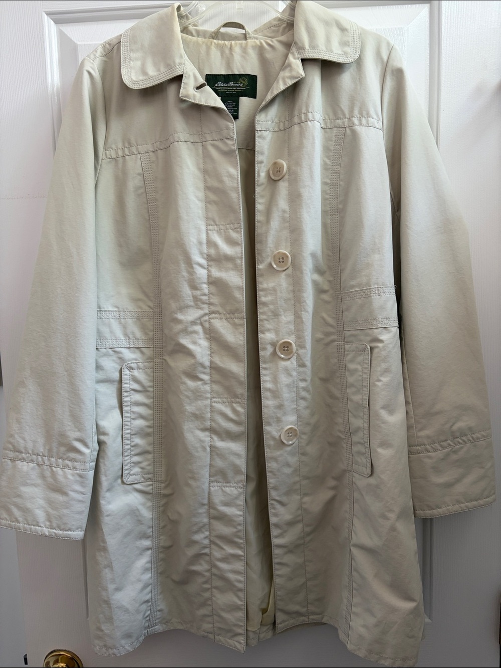 Eddie Bauer Light Beige Women's Rain Jacket